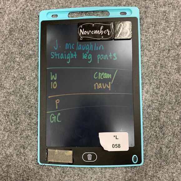 J. McLaughlin Herringbone Pants Womens 10 Mid Rise Straight Leg Zip Fly Pockets - Picture 9 of 10